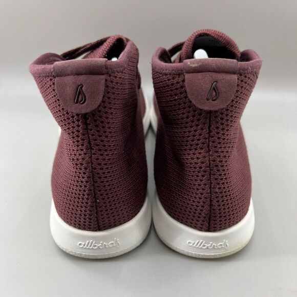 Allbirds Tree Toppers Men Size 10 Shoes Burgundy Red High Top Sneakers 0918 RM1 - Picture 4 of 8